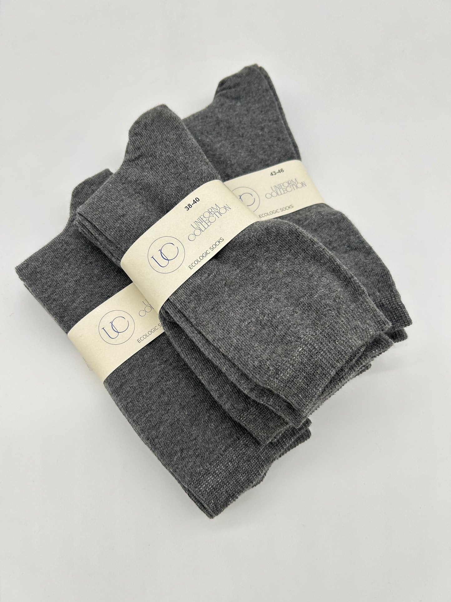 3er Pack dunkelgraue Socken