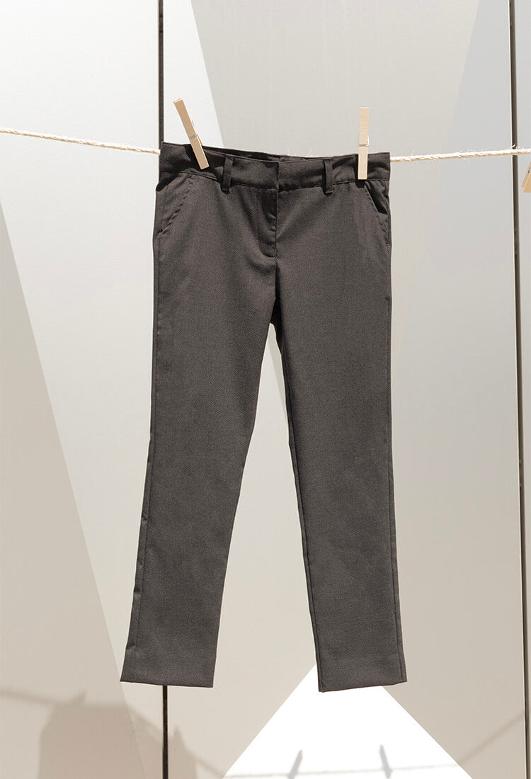 Girls' trousers with narrow long legs