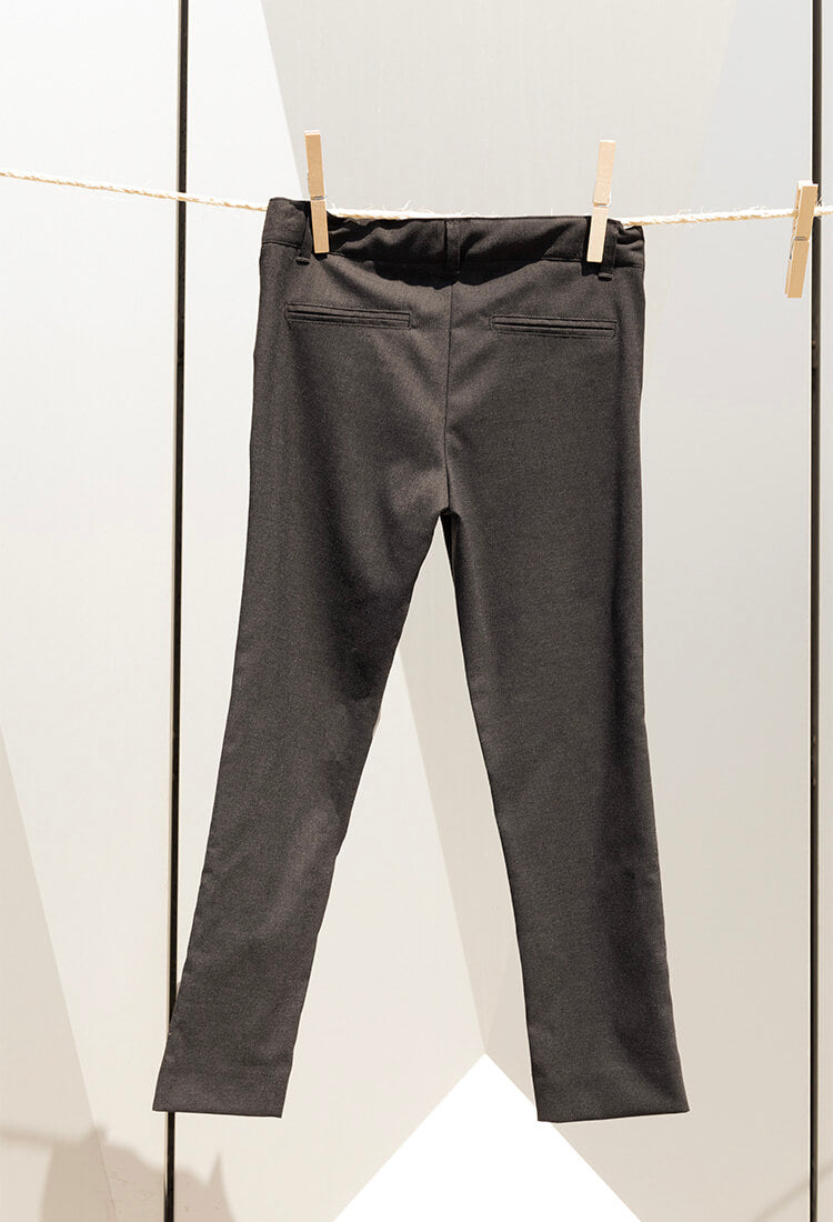 Girls' trousers with narrow long legs