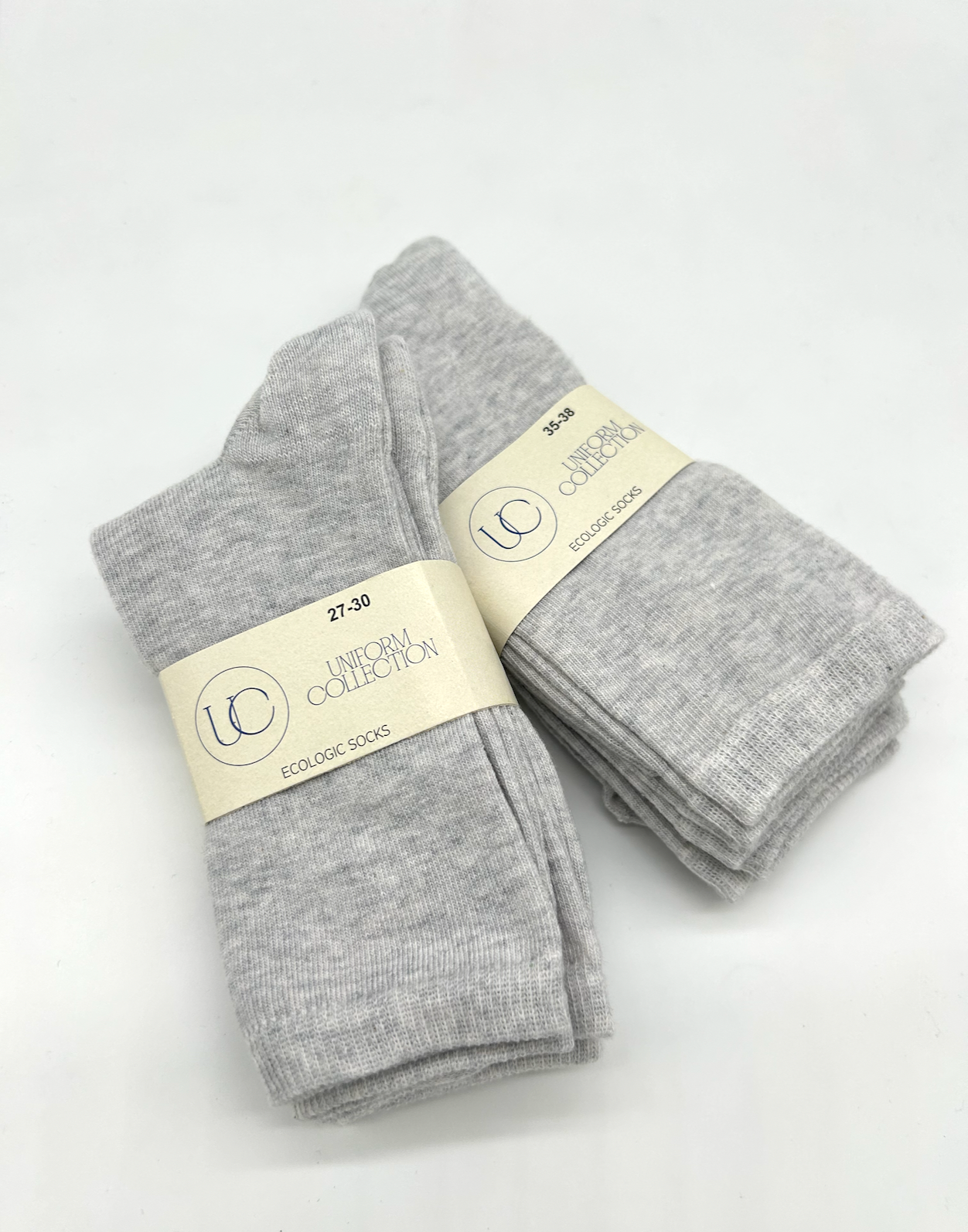3-pack light gray mottled Socks